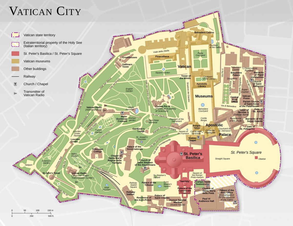mapa del Vaticano