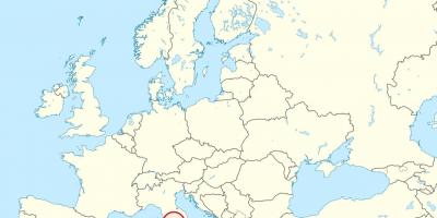 Mapa de la ciudad del Vaticano europa