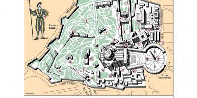 Mapa de museo del Vaticano habitación