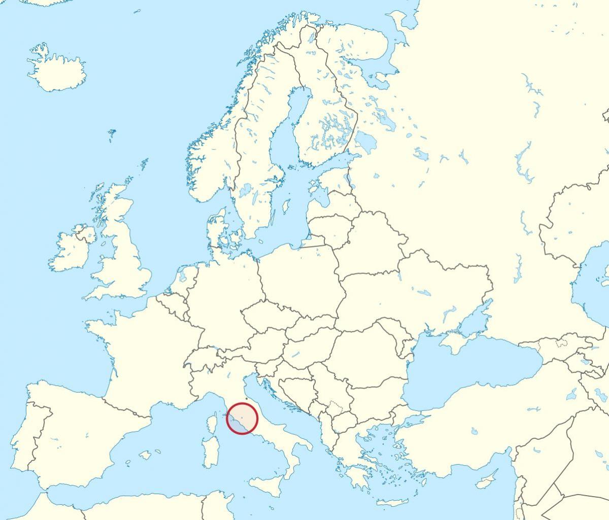 Mapa de la ciudad del Vaticano europa