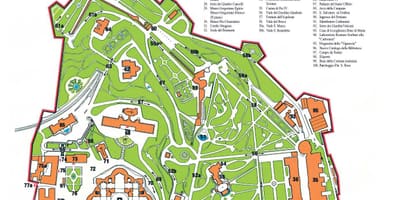 Mapa turístico de la ciudad del vaticano